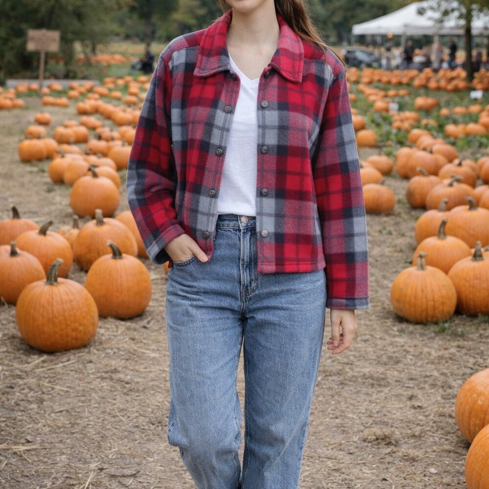 Ragsport Vintage Plaid Fleece Jacket